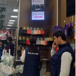 LCD мониторы внутри супермаркетах города Душанбе